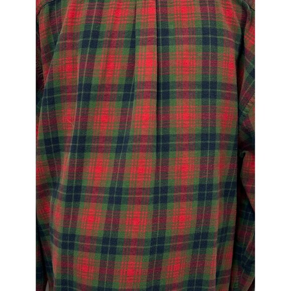 Saddlebred XXL Plaid Button-Down Long-Sleeve Flannel Mens Shirt 100% Cotton - Picture 4 of 8